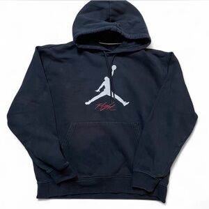 Jordan Flight Men’s L Black Fleece Pullover Hoodie